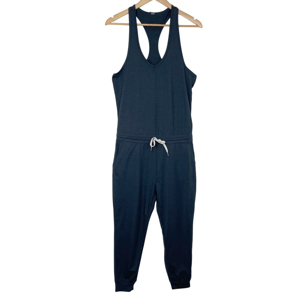 Vuori Lux Racerback Sleeveless Jogger Jumpsuit Size M Athleisure Stretch Lounge